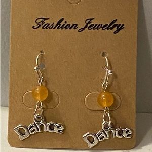 New Dance Mom Orange Agate crystal earrings